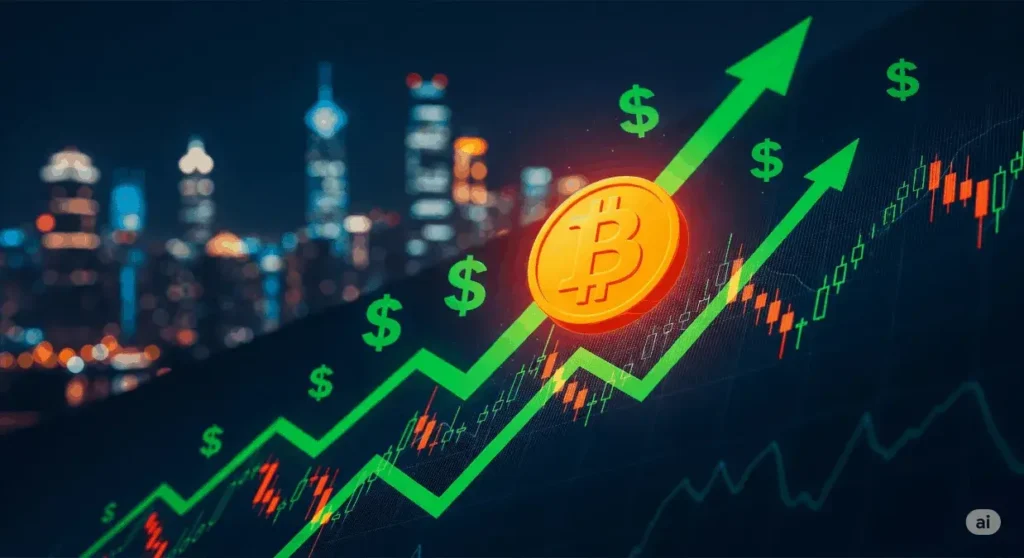 Рост цены на биткоин