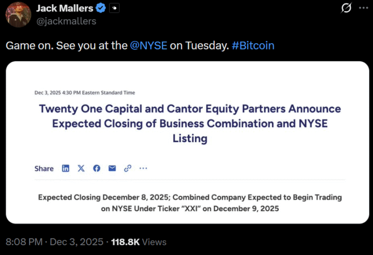 Information provided by Jack Mallers