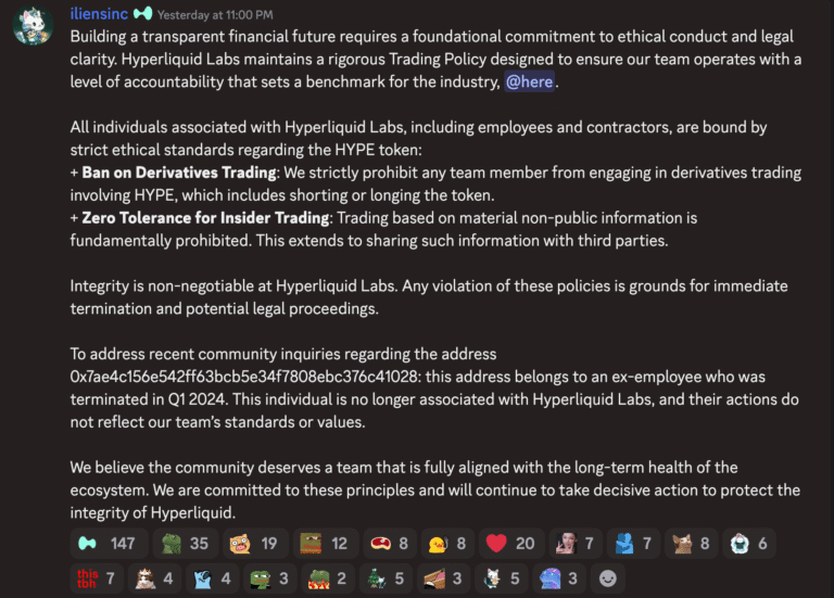 Information obtained from Discord platform source