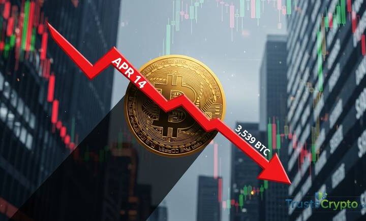 Bitcoin ETFs on Apr 14: 1D Net Flow Falls 3,539 BTC