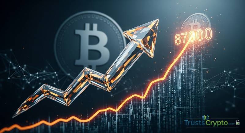 Bitcoin Surges Past 87000 as ETF Inflows Hit Record