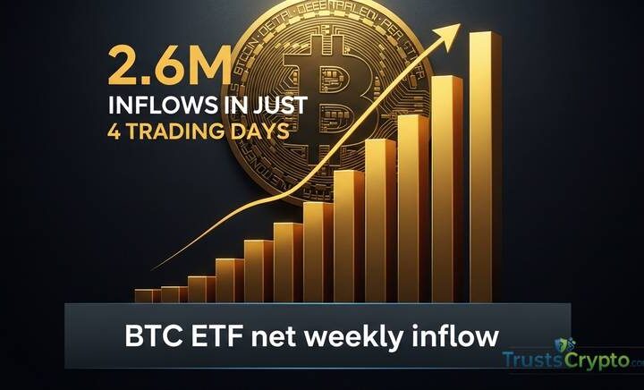 BTC ETFs Logged $22.6M Inflows in Just 4 Trading Days