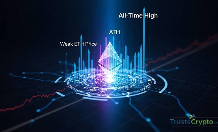 Ethereum Network Activity Hits ATH Despite Weak ETH Price