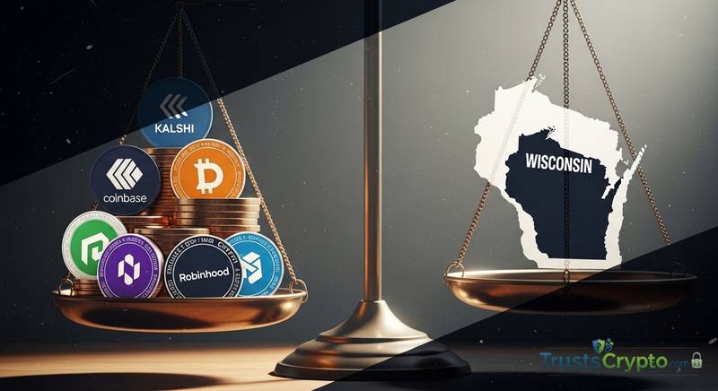 Wisconsin Sues Kalshi, Coinbase, Polymarket, Robinhood, Crypto.com