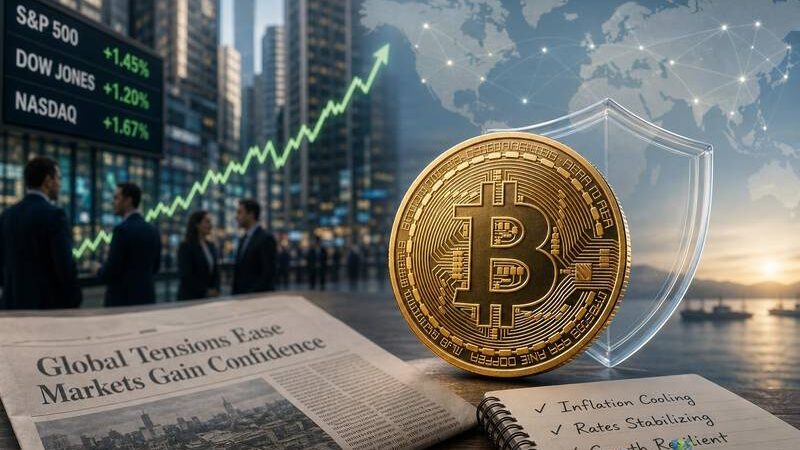 Bitcoin Holds $77K as Stocks Rally and Global Tensions Cool: Are BTC Bulls Back?