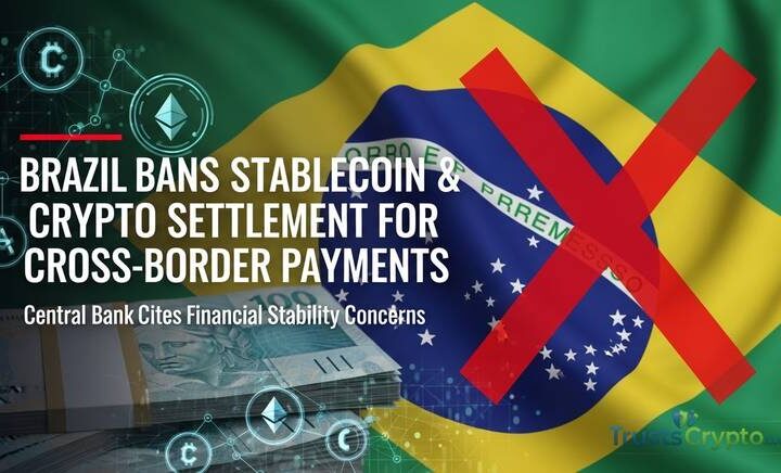 Brazil Central Bank Bans Stablecoin, Crypto Settlement for Cross-Border Payments