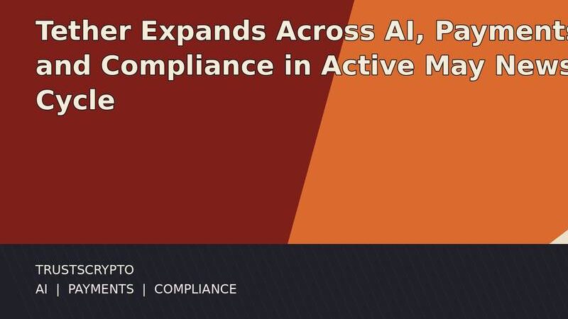 Tether Expands Across AI, Payments and Compliance in May