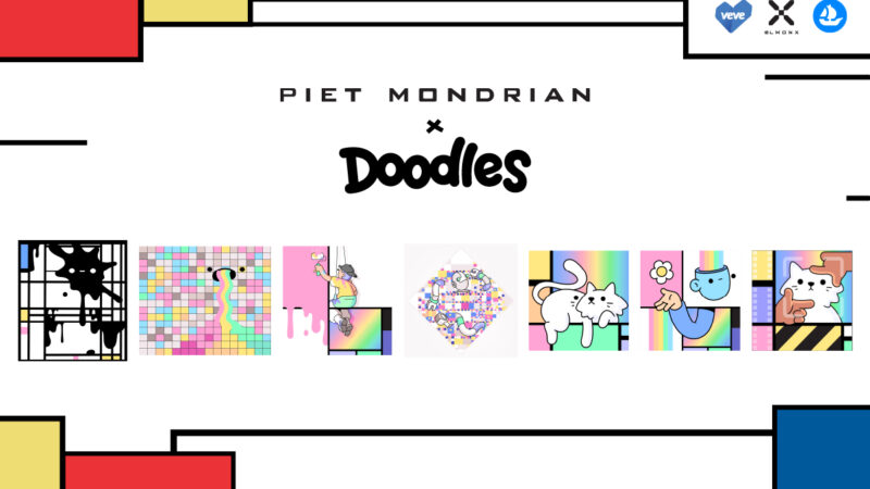 Piet Mondrian x Doodles: Five Iconic Masterworks Reimagined as Digital Collectibles & Art Prints